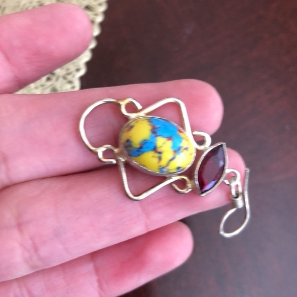 925 Sterling Silver Set Earrings + Necklace - Picture 7 of 8